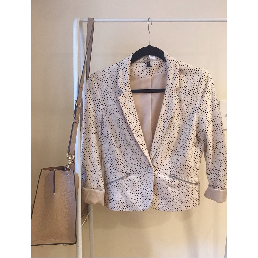 H&M Blazer - Pink Polkadot